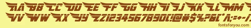 fuente americankestrallaser1 2 – Fuentes Marrones Sobre Fondo Amarillo