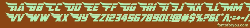 americankestrallaser1 2 Font – Green Fonts on Brown Background