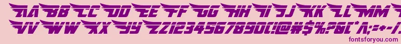 americankestrallaser1 2-Schriftart – Violette Schriften auf rosa Hintergrund