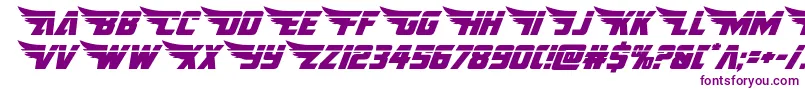 americankestrallaser1 2 Font – Purple Fonts on White Background