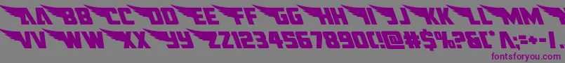 americankestralleft1 2 Font – Purple Fonts on Gray Background