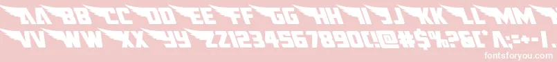 フォントamericankestralleft1 2 – ピンクの背景に白い文字