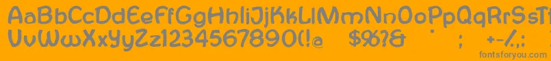 Antroposofia Font – Gray Fonts on Orange Background