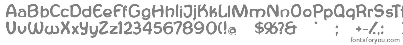 Antroposofia-fontti – harmaat kirjasimet valkoisella taustalla