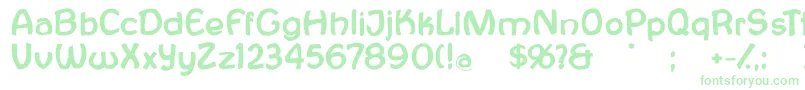 Antroposofia Font – Green Fonts on White Background