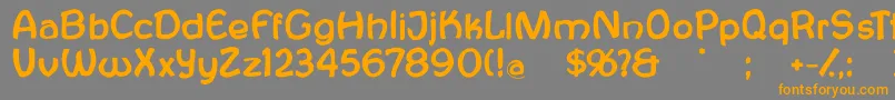 Antroposofia Font – Orange Fonts on Gray Background