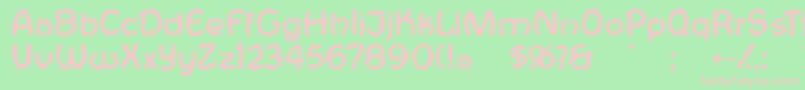 Antroposofia Font – Pink Fonts on Green Background