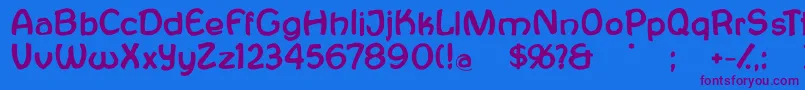Antroposofia Font – Purple Fonts on Blue Background