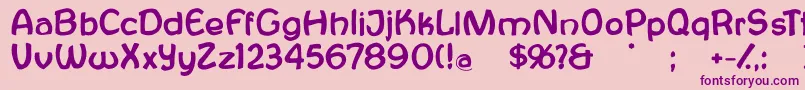Antroposofia Font – Purple Fonts on Pink Background