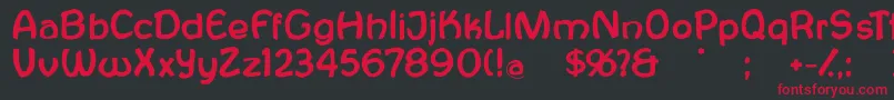 Antroposofia Font – Red Fonts on Black Background