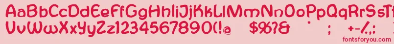 Antroposofia Font – Red Fonts on Pink Background