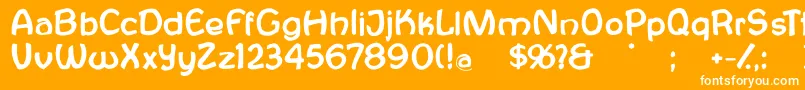 Antroposofia Font – White Fonts on Orange Background