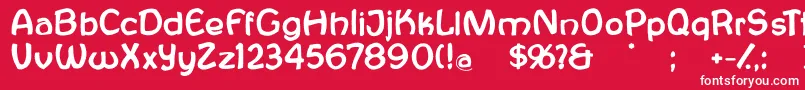 Antroposofia Font – White Fonts on Red Background