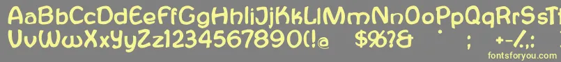 Antroposofia Font – Yellow Fonts on Gray Background