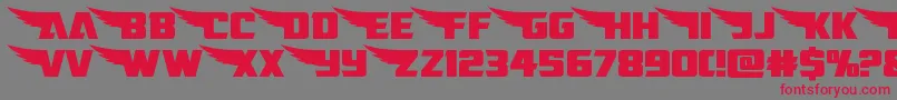 Fonte americankestralstraightexpand1 2 – fontes vermelhas em um fundo cinza