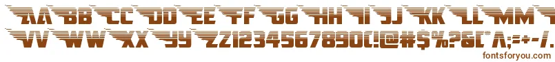 americankestralstraighthalf1 2 Font – Brown Fonts on White Background