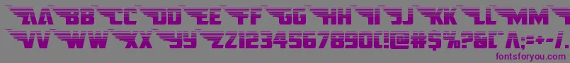 americankestralstraighthalf1 2-Schriftart – Violette Schriften auf grauem Hintergrund