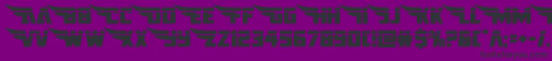 americankestralstraightlaser1 2-fontti – mustat fontit violetilla taustalla