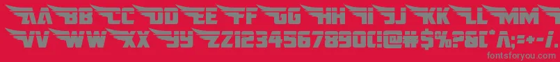 americankestralstraightlaser1 2 Font – Gray Fonts on Red Background