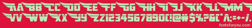 americankestralstraightlaser1 2 Font – Green Fonts on Red Background