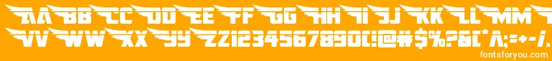americankestralstraightlaser1 2 Font – White Fonts on Orange Background