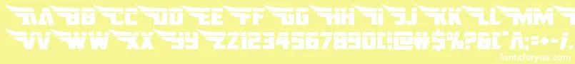 americankestralstraightlaser1 2 Font – White Fonts on Yellow Background