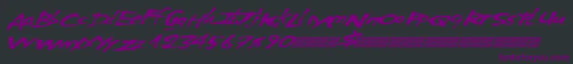 Шрифт AmericanLights – фиолетовые шрифты на чёрном фоне
