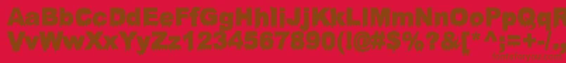 BloodyStump Font – Brown Fonts on Red Background