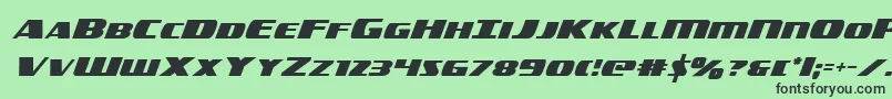 americorps Font – Black Fonts on Green Background