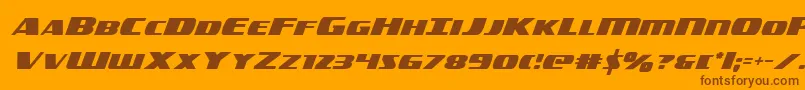 americorps Font – Brown Fonts on Orange Background