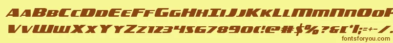 americorps Font – Brown Fonts on Yellow Background