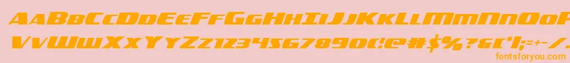 americorps Font – Orange Fonts on Pink Background