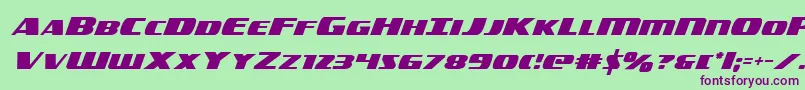 americorps-fontti – violetit fontit vihreällä taustalla