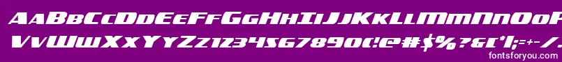 Шрифт americorps – белые шрифты на фиолетовом фоне