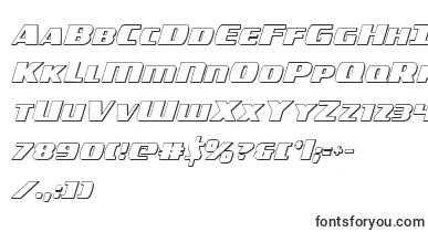 americorps3dcond font – iOS Fonts