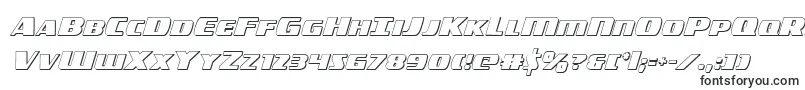 Шрифт americorps3dcond – крупные шрифты