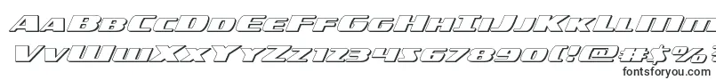 Шрифт americorps3dexpand – высокотехнологичные шрифты