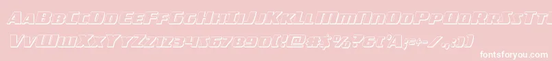 americorps3extracond Font – White Fonts on Pink Background