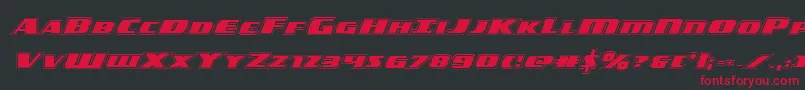americorpsacad Font – Red Fonts on Black Background