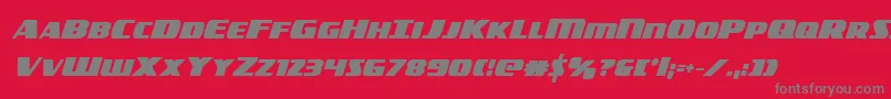 americorpsboldcond Font – Gray Fonts on Red Background
