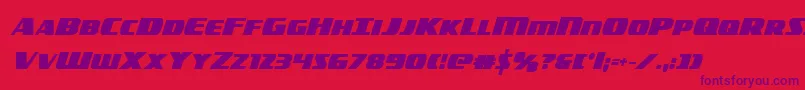 americorpsboldcond Font – Purple Fonts on Red Background