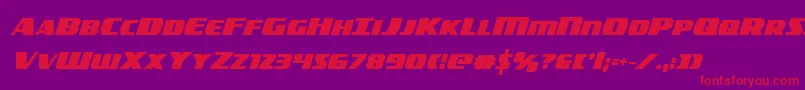 americorpsboldcond Font – Red Fonts on Purple Background