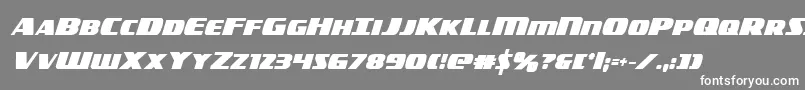 americorpsboldcond Font – White Fonts on Gray Background