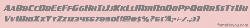americorpsboldextracond Font – Gray Fonts on Pink Background