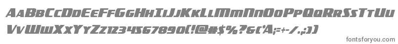 americorpsboldextracond Font – Gray Fonts on White Background