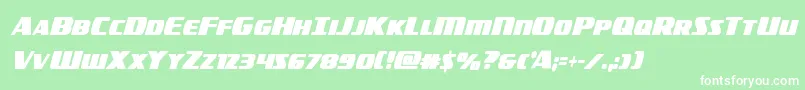 americorpsboldextracond Font – White Fonts on Green Background