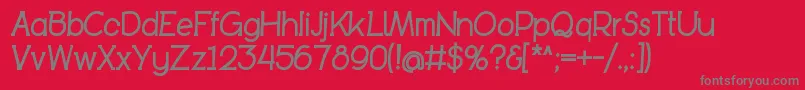 BookietasticComicStyle Font – Gray Fonts on Red Background