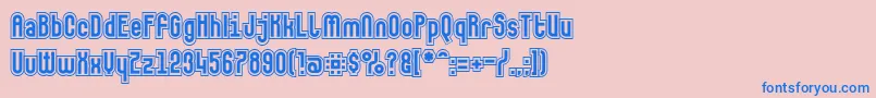 More about Makushkasecunda Font Makushkasecunda Font – Blue Fonts on Pink Background