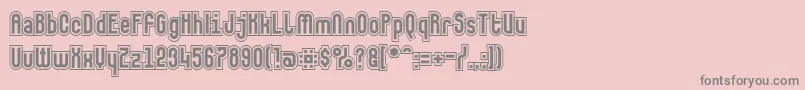 Makushkasecunda Font – Gray Fonts on Pink Background