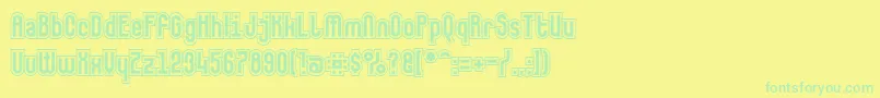 More about Makushkasecunda Font Makushkasecunda Font – Green Fonts on Yellow Background